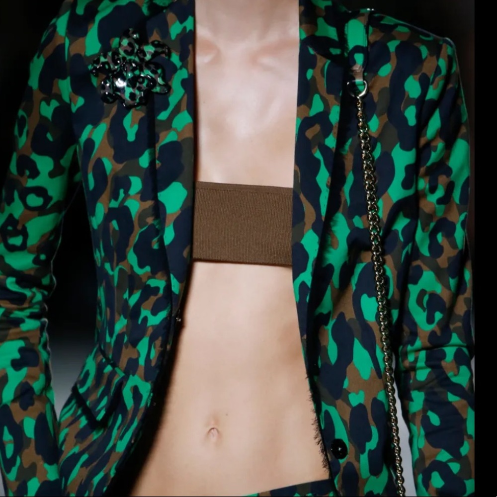 NWT Versace Maglia Donna Bandeau in Cammello